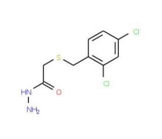 2-[(2,4-Dichlorobenzyl)thio]acetohydrazide - chemical structure image