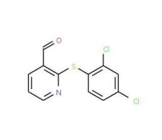 2-[(2,4-Dichlorophenyl)sulfanyl]nicotinaldehyde - chemical structure image