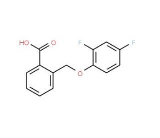 2-[(2,4-Difluorophenoxy)methyl]benzoic acid - chemical structure image