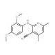 2-[(2,4-dimethoxyphenyl)amino]-4,6-dimethylnicotinonitrile - chemical structure image