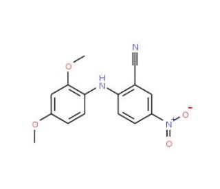 2-[(2,4-Dimethoxyphenyl)amino]-5-nitrobenzonitrile - chemical structure image