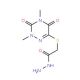 2-[(2,4-dimethyl-3,5-dioxo-2,3,4,5-tetrahydro-1,2,4-triazin-6-yl)thio]acetohydrazide - chemical structure image