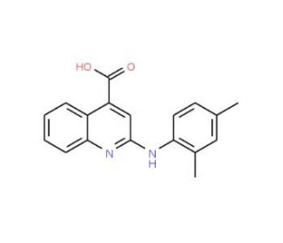 2-[(2,4-Dimethylphenyl)amino]quinoline-4-carboxylic acid (CAS 171204-19-6) - chemical structure image