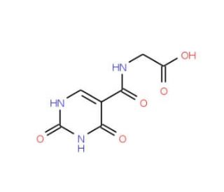 2-[(2,4-dioxo-1,2,3,4-tetrahydropyrimidin-5-yl)formamido]acetic acid - chemical structure image