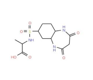 2-{[(2,4-dioxo-2,3,4,5-tetrahydro-1H-1,5-benzodiazepin-7-yl)sulfonyl]amino}propanoic acid - chemical structure image
