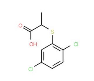 2-[(2,5-dichlorophenyl)sulfanyl]propanoic acid - chemical structure image