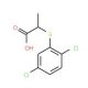 2-[(2,5-dichlorophenyl)sulfanyl]propanoic acid - chemical structure image