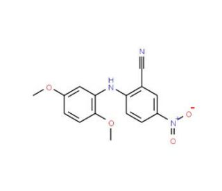 2-[(2,5-Dimethoxyphenyl)amino]-5-nitrobenzonitrile - chemical structure image