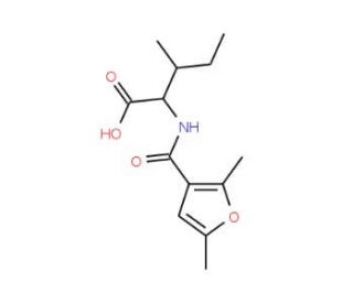 2-[(2,5-Dimethyl-furan-3-carbonyl)-amino]-3-methyl-pentanoic acid - chemical structure image