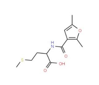 2-[(2,5-Dimethyl-furan-3-carbonyl)-amino]-4-methylsulfanyl-butyric acid (CAS 318466-02-3) - chemical structure image