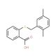 2-[(2,5-Dimethylbenzyl)sulfanyl]benzenecarboxylic acid - chemical structure image