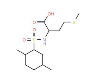2-{[(2,5-dimethylphenyl)sulfonyl]amino}-4-(methylthio)butanoic acid - chemical structure image