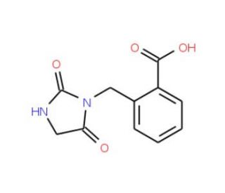2-[(2,5-dioxoimidazolidin-1-yl)methyl]benzoic acid - chemical structure image