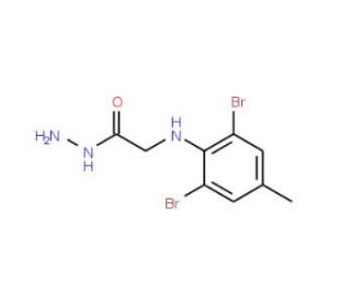 2-[(2,6-Dibromo-4-methylphenyl)amino]-acetohydrazide - chemical structure image