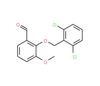 2-[(2,6-Dichlorobenzyl)oxy]-3-methoxybenzaldehyde - chemical structure image