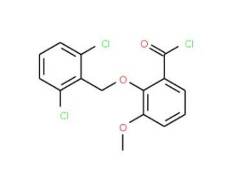 2-[(2,6-dichlorobenzyl)oxy]-3-methoxybenzoyl chloride - chemical structure image