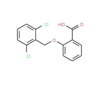 2-[(2,6-Dichlorobenzyl)oxy]benzoic acid - chemical structure image