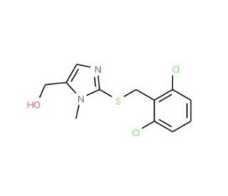 {2-[(2,6-Dichlorobenzyl)sulfanyl]-1-methyl-1H-imidazol-5-yl}methanol - chemical structure image