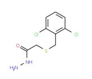 2-[(2,6-Dichlorobenzyl)thio]acetohydrazide - chemical structure image