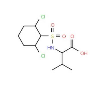 2-{[(2,6-dichlorophenyl)sulfonyl]amino}-3-methylbutanoic acid - chemical structure image