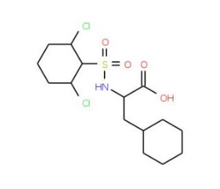 2-{[(2,6-dichlorophenyl)sulfonyl]amino}-3-phenylpropanoic acid (CAS 1008423-33-3) - chemical structure image