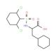 2-{[(2,6-dichlorophenyl)sulfonyl]amino}-3-phenylpropanoic acid (CAS 1008423-33-3) - chemical structure image