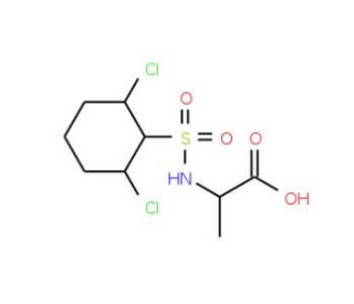 2-{[(2,6-dichlorophenyl)sulfonyl]amino}propanoic acid - chemical structure image