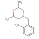 2-[(2,6-dimethylmorpholin-4-yl)methyl]aniline - chemical structure image