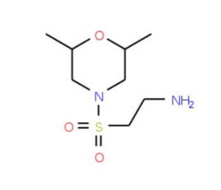 2-[(2,6-dimethylmorpholin-4-yl)sulfonyl]ethanamine - chemical structure image
