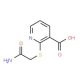 2-[(2-amino-2-oxoethyl)thio]nicotinic acid - chemical structure image