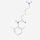 2-[(2-Aminoethyl)thio]-N-(2,6-dimethylphenyl)-acetamide - chemical structure image
