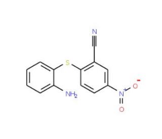 2-[(2-Aminophenyl)thio]-5-nitrobenzonitrile - chemical structure image