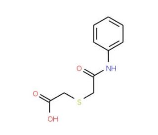 2-[(2-Anilino-2-oxoethyl)sulfanyl]acetic acid (CAS 70648-87-2) - chemical structure image