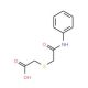 2-[(2-Anilino-2-oxoethyl)sulfanyl]acetic acid (CAS 70648-87-2) - chemical structure image