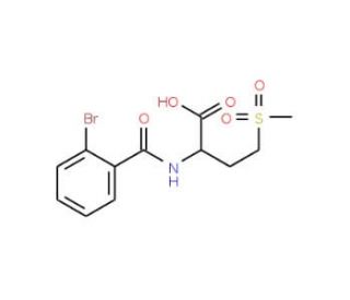 2-[(2-bromobenzoyl)amino]-4-(methylsulfonyl)butanoic acid - chemical structure image