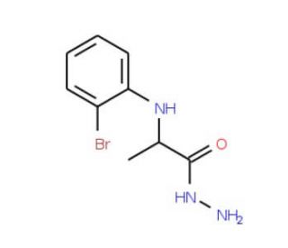2-[(2-Bromophenyl)amino]propanohydrazide - chemical structure image