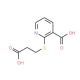 2-[(2-Carboxyethyl)sulfanyl]nicotinic acid - chemical structure image