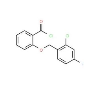 2-[(2-chloro-4-fluorobenzyl)oxy]benzoyl chloride - chemical structure image