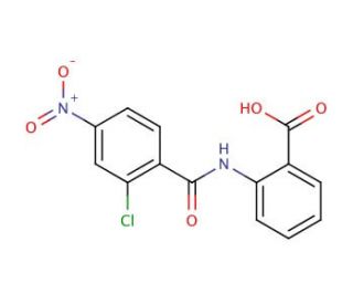 2-[(2-chloro-4-nitrobenzoyl)amino]benzoic acid - chemical structure image