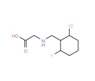 2-{[(2-chloro-6-fluorophenyl)methyl]amino}acetic acid - chemical structure image