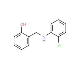 2-[(2-Chloro-phenylamino)-methyl]-phenol (CAS 7166-37-2) - chemical structure image