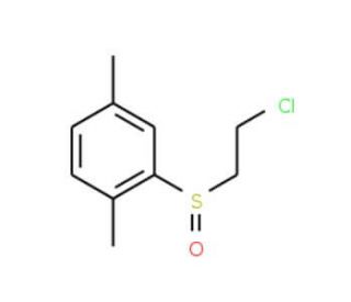 2-[(2-chloroethane)sulfinyl]-1,4-dimethylbenzene - chemical structure image