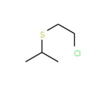 2-[(2-chloroethyl)thio]propane (CAS 4303-41-7) - chemical structure image