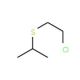 2-[(2-chloroethyl)thio]propane (CAS 4303-41-7) - chemical structure image