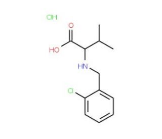 2-{[(2-chlorophenyl)methyl]amino}-3-methylbutanoic acid hydrochloride - chemical structure image