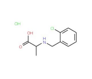 2-{[(2-chlorophenyl)methyl]amino}propanoic acid hydrochloride - chemical structure image