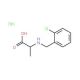 2-{[(2-chlorophenyl)methyl]amino}propanoic acid hydrochloride - chemical structure image