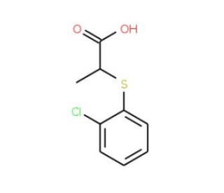 2-[(2-chlorophenyl)sulfanyl]propanoic acid - chemical structure image