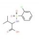 2-{[(2-Chlorophenyl)sulfonyl]amino}-3-methylbutanoic acid - chemical structure image