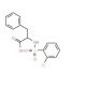2-{[(2-Chlorophenyl)sulfonyl]amino}-3-phenylpropanoic acid - chemical structure image